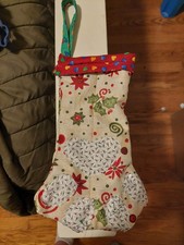 Paw Print Christmas Stocking