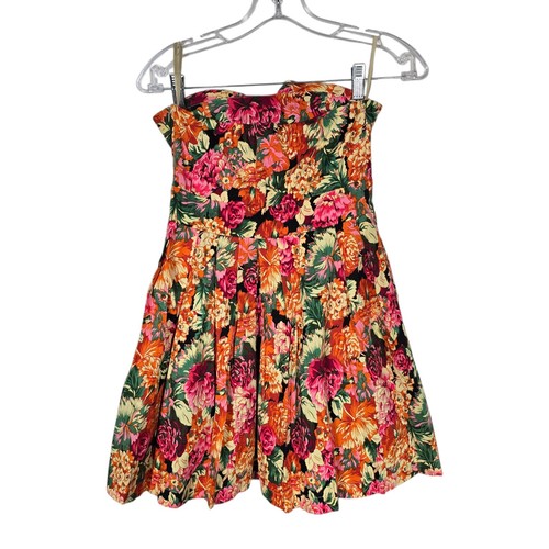Sans Souci Small Strapless Floral Pauln KC Party Dress Mini Dress - Picture 3 of 7