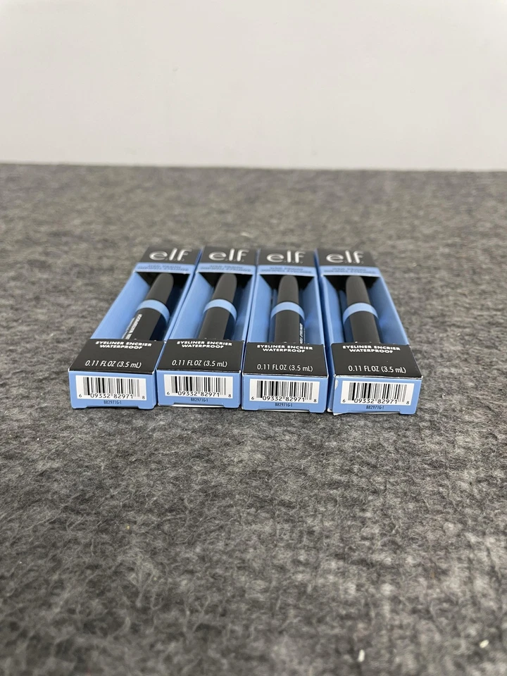 e.l.f. H2O Proof Inkwell Eyeliner Waterproof Black Bluebird 0.11oz Pack of 4 New - Image 3 of 4