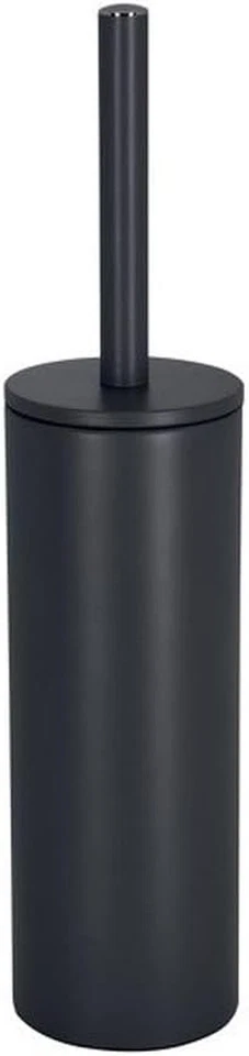 Scopa Da Bagno Con Supporto in Acciaio Inox Akira Nero Opaco - Immagine 4 di 4