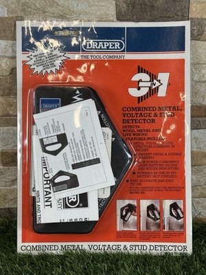 Draper 3 in 1 Metall-, Spannungs- & Bolzendetektor. Neu in OVP.