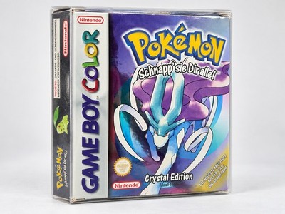 Pokémon Kristall-Edition Game Boy Color OVP CIB Deutsch Nintendo Crystal Sammler