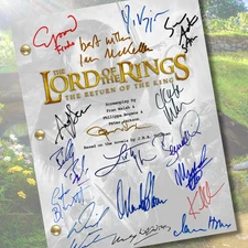 Lord of the Rings: The Return of the King Signed Autograph Script Reprints
