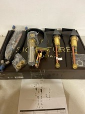 Signature Hardware 477035 Vilamonte Bathroom Faucet with Metal Handles  Pop-Up