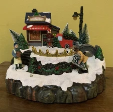 AVON TREES FOR SALE WINTER SCENE LIGHT UP SCENE