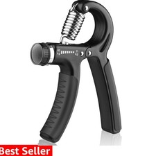 Grip Strength Trainer, Hand Grip Exerciser Strengthener with Adjustable Resis...