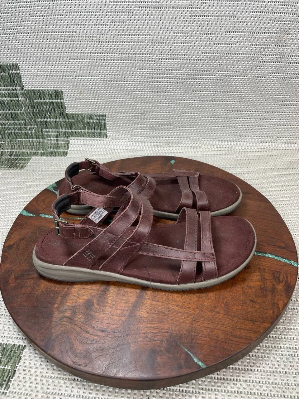 Columbia Sandals Womens Size 9 Us Tilly Jane Brown Leather Adjustable Strap
