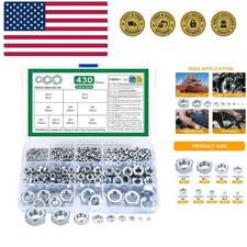 Metric Hex Nuts Assortment Kit, 430 Pcs Stainless Steel Hex Nuts Set, Hex Har...