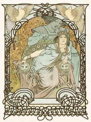 ALPHONSE MUCHA - Princess Ilsee - 1897 Poster Image - 5 x 7 inch Print
