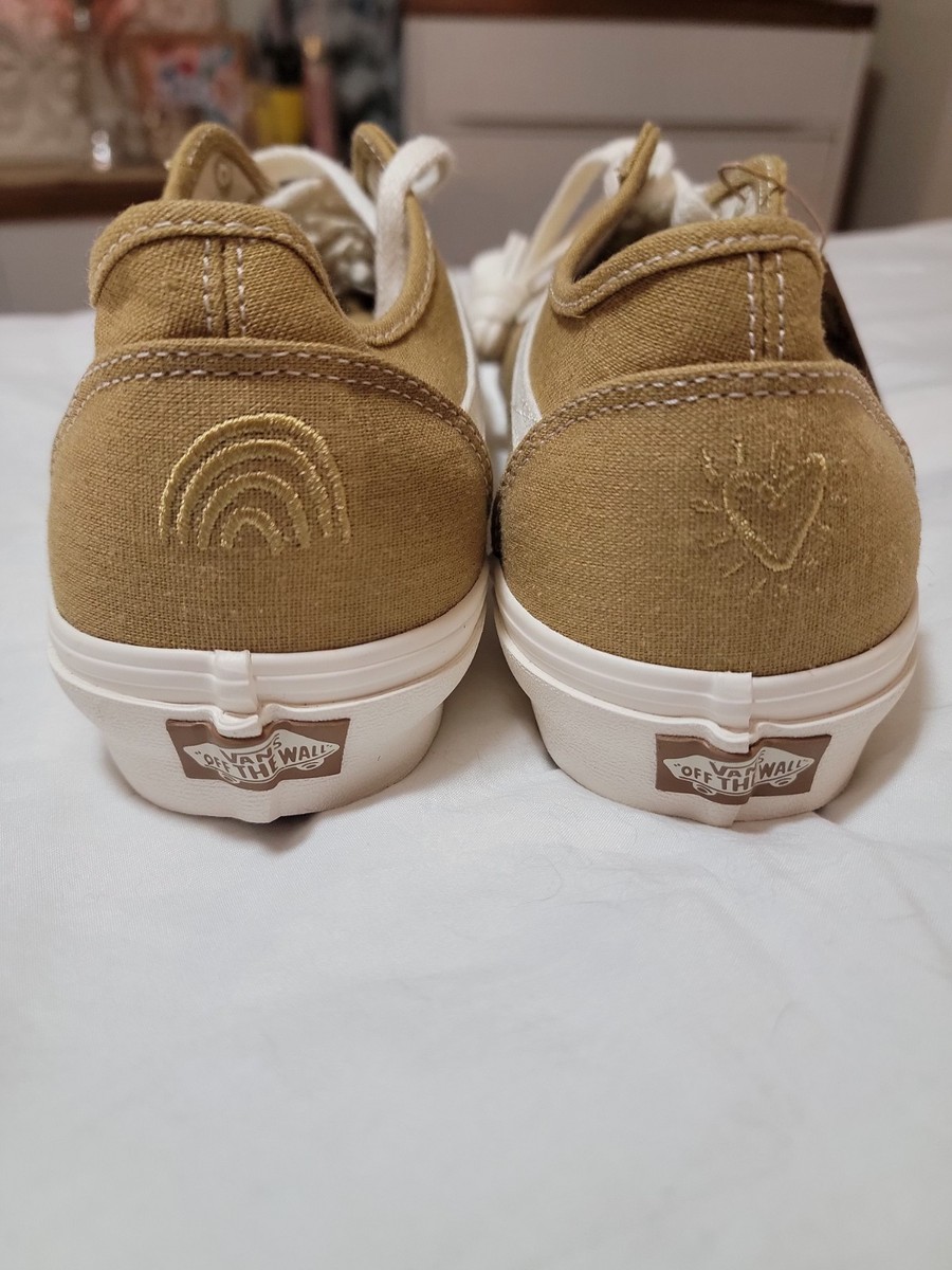 Vans Eco Theory Peace Leaf Old Skool Mustard Hemp Shoes Mens 12 | eBay