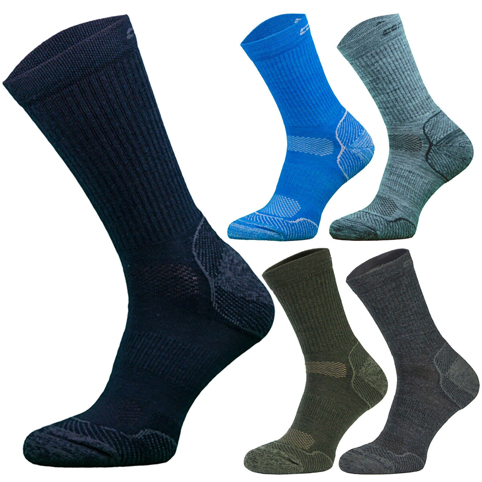 Comodo - Merino Wool Lightweight Walking Hiking Socks | Mens & Ladies
