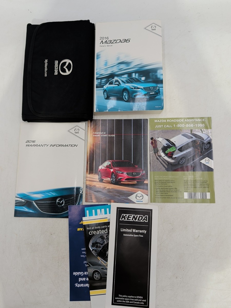 2016 MAZDA 6 OWNERS MANUAL & WARRANTY With Case Plus Free Shipping