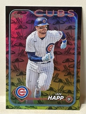 Ian Happ 2024 Topps Series 2 #529 Holiday Umbrellas /50 Chicago Cubs