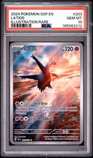 2024 Pokemon SSP EN-Surging Sparks Latios #203 Illustration Rare PSA 10