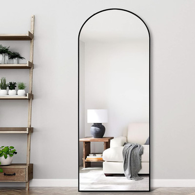 Arched Mirror 64''X21'' Full Length Mirror Floor Mirror Stand up Mirror Hanging Mi