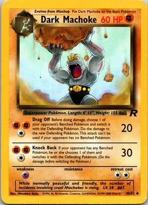 Dark Machoke Unlimited Uncommon Team Rocket 40/82 MP