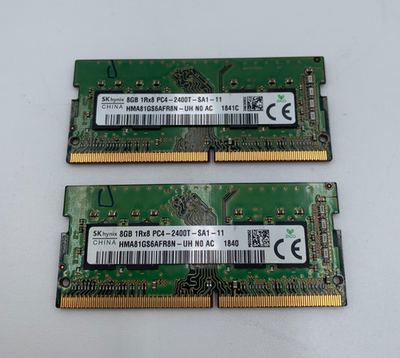 SKhynix DDR4 8GB×2 Lot Of 2 SK Hynix DDR4 8GB Each(2 x 8GB = 16GB)PC4 2400MHz RAM