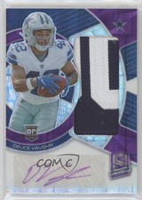 2023 Panini Spectra Neon Purple Prizm 8/30 Deuce Vaughn #RAD-DVA Patch Auto 19fe