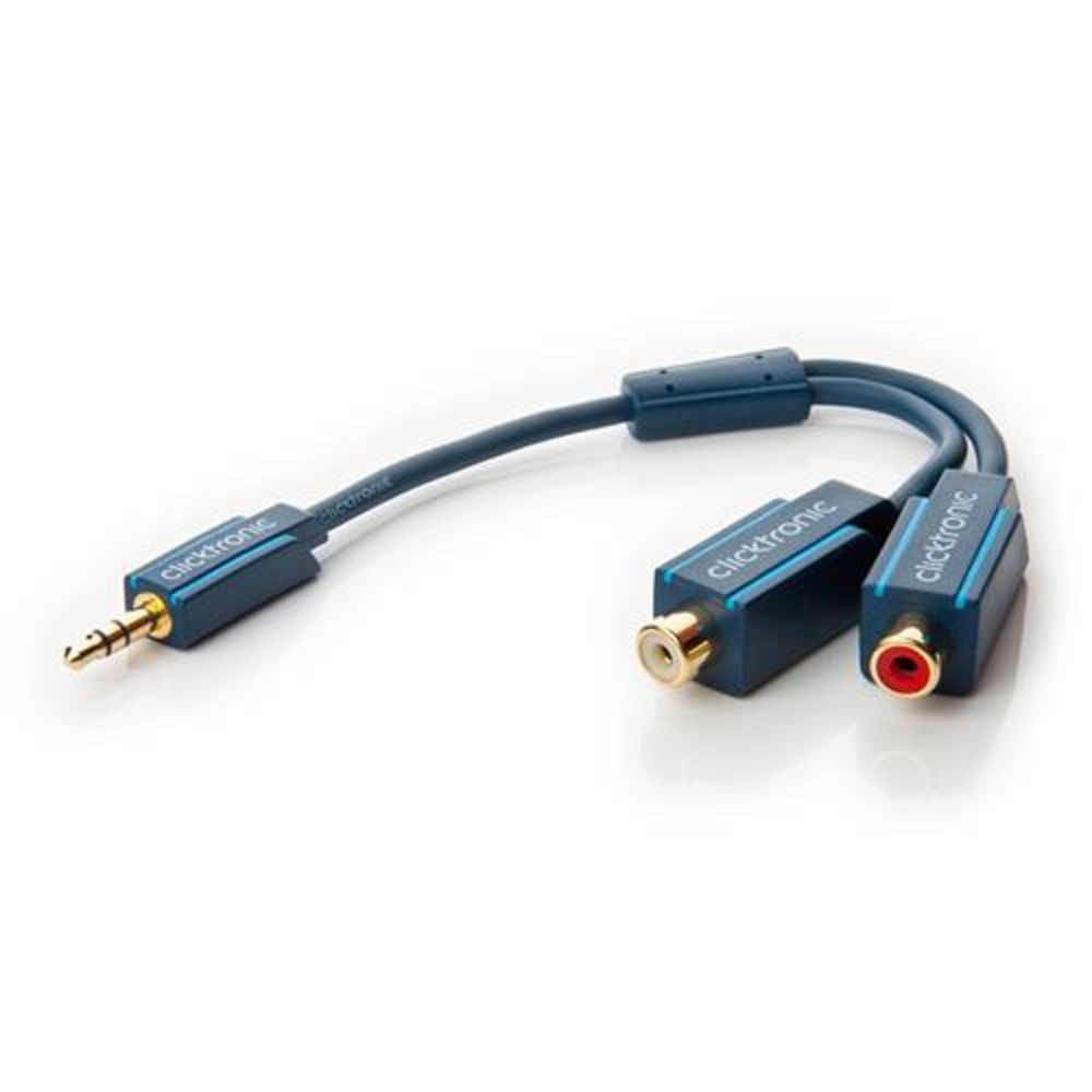 MP3-адаптер Clicktronic Y-образный 35 мм Klinken-Stecker2x Cin 70492 3090₽