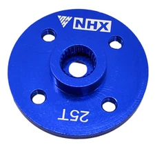 NEW NHX RC Round Aluminum Servo Horn -25T - Blue