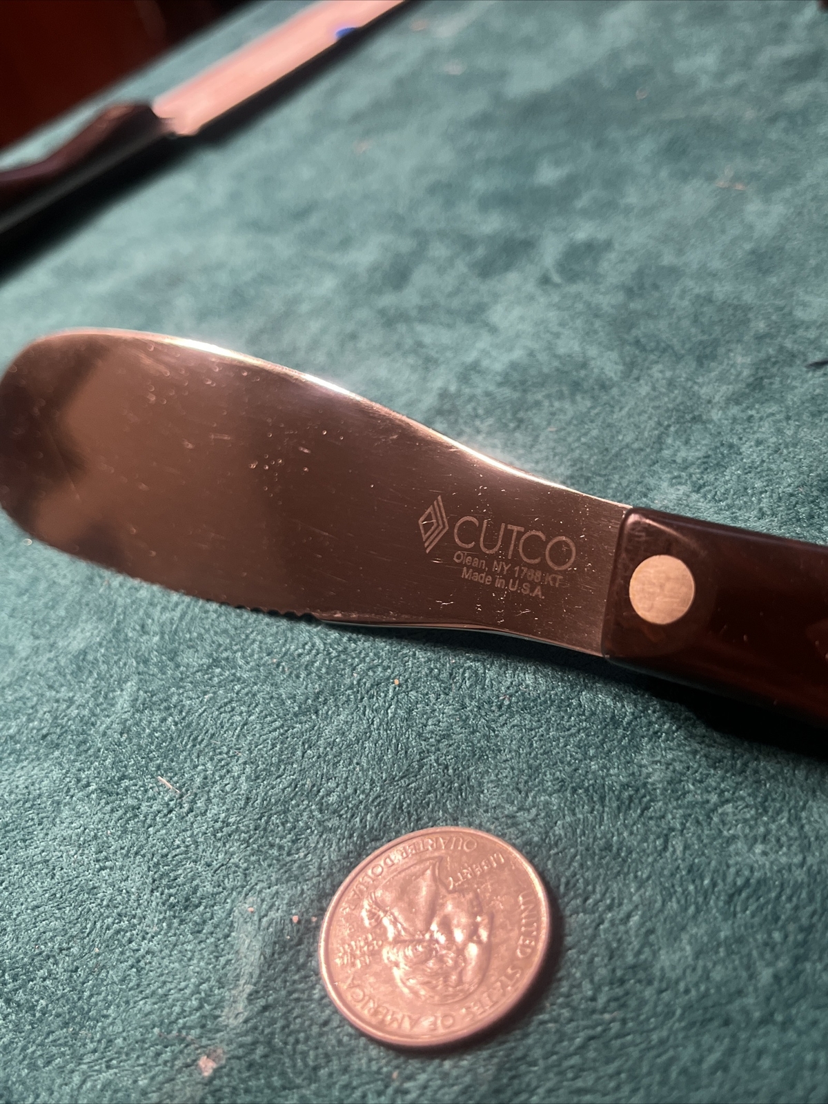 Cutco Cutlery 1768 Spatula Spreader Knife Dark Brown eBay