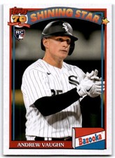 2021 Topps Archives #91BZ-10 Andrew Vaughn 1991 Bazooka Shining Stars White Sox