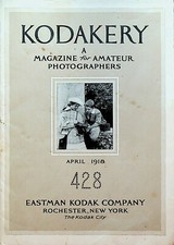 Kodakery Magazine for Amateur Photographers Kodak April 1918 Rochester NY