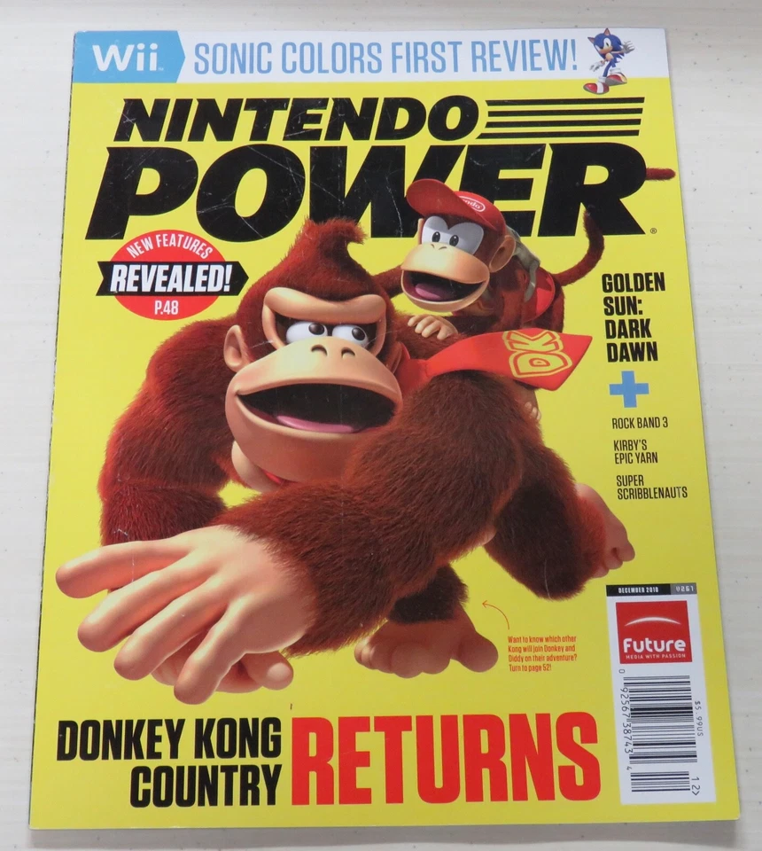 Revista Nintendo Power # 261 Donkey Kong Country 2010 rara, edición quiosco Foto 2 de 4
