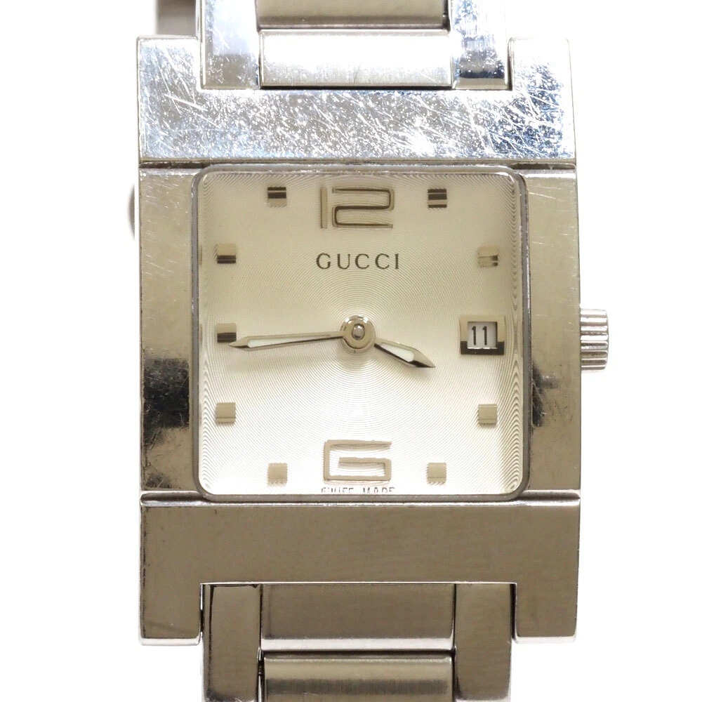 Japan Used Watch Second Hand Gucci Quartz Watch 7700L Silver Stainlessarm Arou