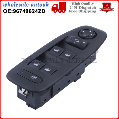 Electric Window Switch For Peugeot 208 2008 13-19 1.6HDI 5 Door 96749624ZD - Picture 8 of 8