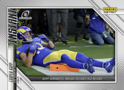 2021-22 COOPER KUPP DOMINATES BREAKS DECADES OLD RECORD PANINI INSTANT CARD #200
