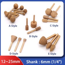 6mm Shank Diamond Burr Bit Flat/Ball/Bullets Grinding Carving For Rotary Tool