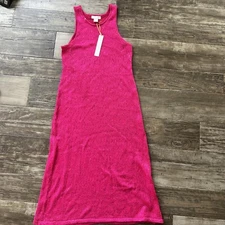 House of Harlow 1960 Fuschia Sequin Knit Maxi Dress, Women's Size Large