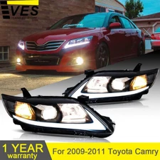 VLAND For 2009-2011 Toyota Camry LED NEW Headlights Sequential Turn Signal Set