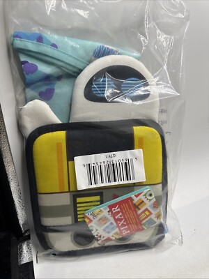 Disney Pixar Christmas Holiday Oven Mitt and Towel Kitchen Set Wall-E Eve  Lb