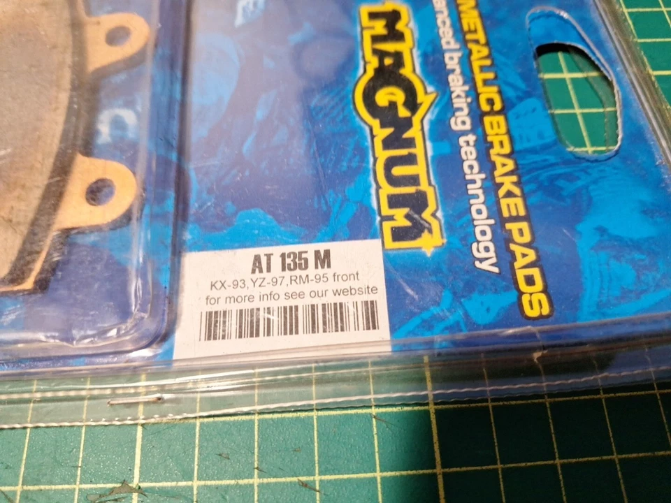Pastillas de freno delanteras KX KLX KVF YZ RM DR TT WR YFZ Magnum AT 135 M para 1987-2021 Foto 4 de 4
