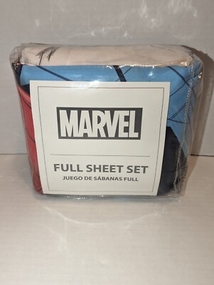 Jay Franco Marvel Spider-Man 4pc Full Sheet Set Flat, Fitted & 2 Pillowcases NEW