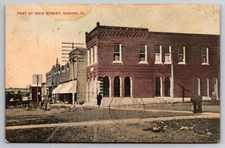 Part of Main Street Garwin Iowa 1909 Postcard