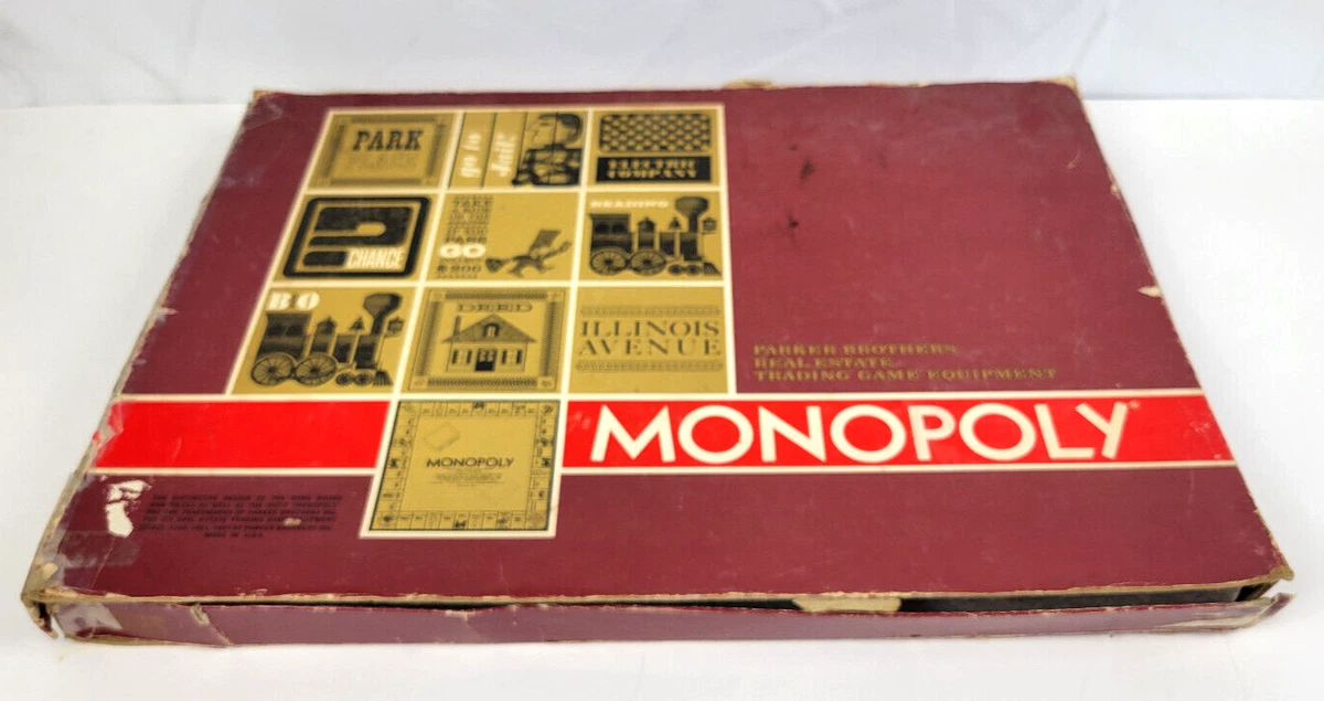 Monopoly Board 1964 Vintage Manufacture Board & Traditional Games