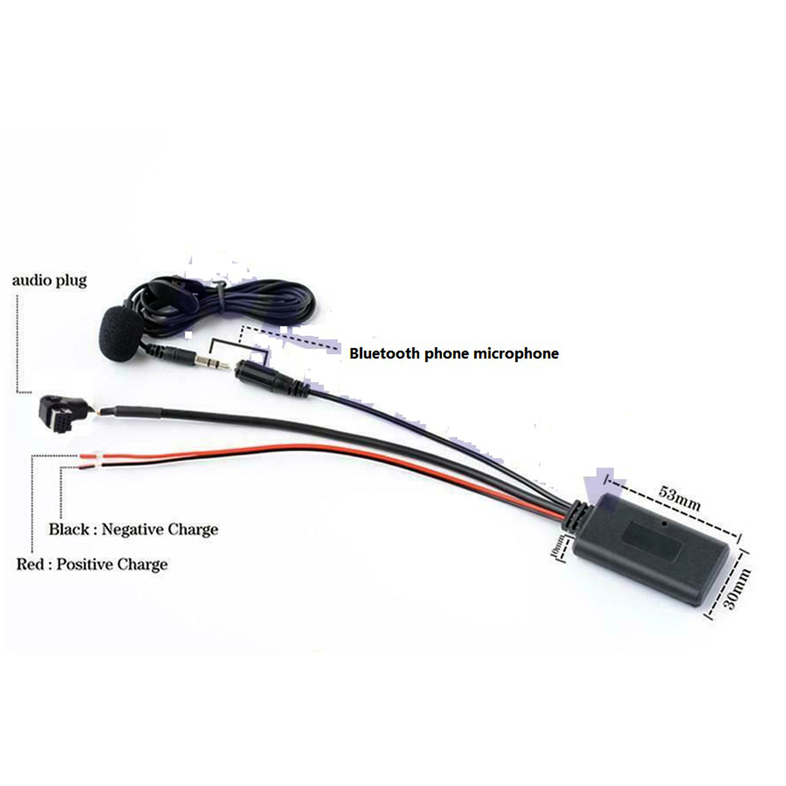 Adattatore cavo audio AUX autoradio Bluetooth + MIC per radio CD Pioneer IP-BUS foto 5