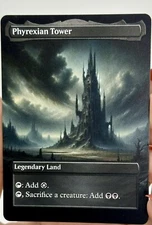 Phyrexian Tower Proxy Card with Custom designed art