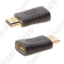 Mini HDMI Male to HDMI Female Converter Adapter Gold Plated for PC Monitor HDTV