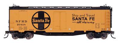 InterMountain HO 46111 Large Herald RR21 Ship & Travel Santa Fe Refrigerator Car