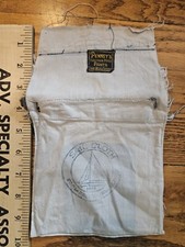 Antique PENNY'S Salt  Pepper Work PANTS Pocket 1920s TROUSER Sail   Cloth FARM