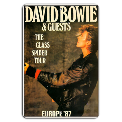 David Bowie The Glass Spider Tour Europe 1987 Metal Sign