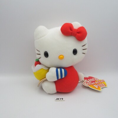 JK19 JUNK Hello Kitty Sanrio Eikoh 2004 Plush 6'' TAG Toy Doll Japan