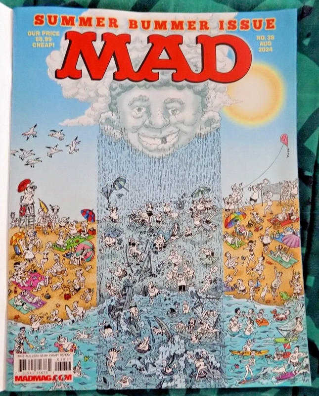 SUMMER BUMMER ISSUE - MAD MAGAZINE  #38 AUGUST 2024