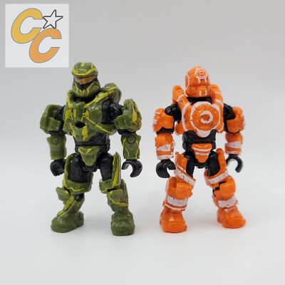 HALO CONSTRUX MEGA BLOKS HEROES GREEN SPARTAN SCOUT GUNGNIR MINI FIGURES DPJ80