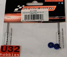 Slot Car Scale Auto SC-1124B Top Crown Slim Anodized In Purple Axle 2.38Mm