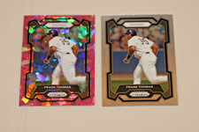 FRANK THOMAS (2) 2024 PRIZM PINK ICE & BASE #99 CHICAGO WHITE SO